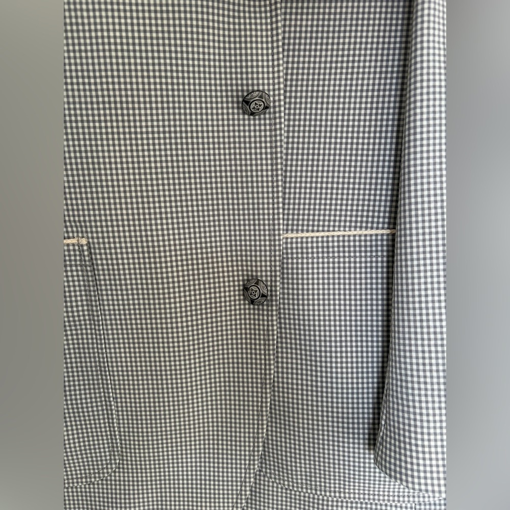 Robert Graham Blazer in Gray and White NWOT - Picture 6 of 7